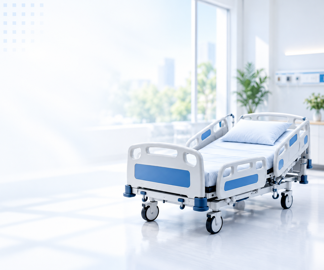 Hospital furniture in a modern healthcare facility